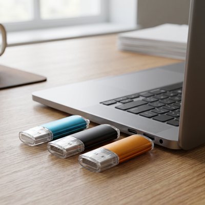 Clé usb 64 Go​ bleu noir orange