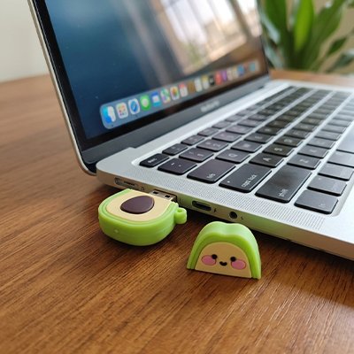 Clé usb 64 go avocat vert mignon