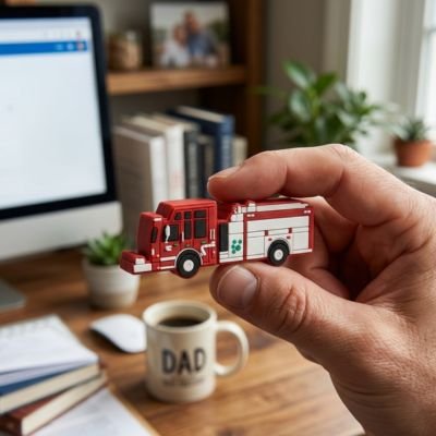 Clé usb 64 go​ camion pompier assemblé