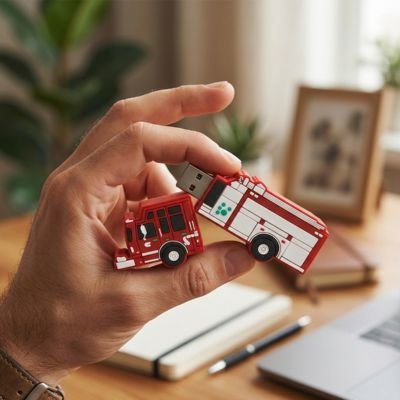 Clé usb 64 go​ camion pompier