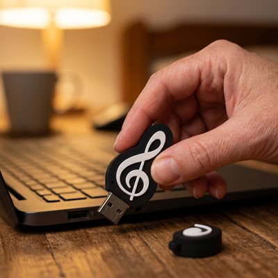 Clé usb 64 go clé de sol