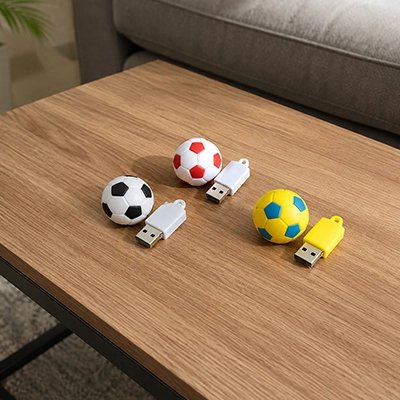 Clé usb 8go 3 designs football