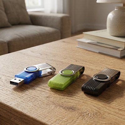 Clé usb 8go bleu vert noir
