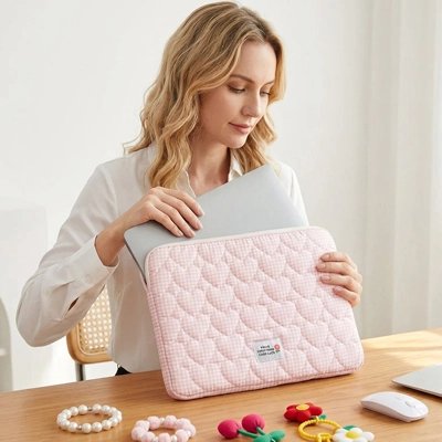 Femme housse pour ordinateur rose
