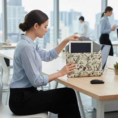 Femme pochette ordinateur 14 pouces