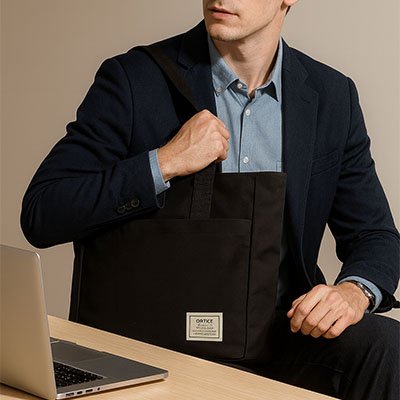 Homme sac ordinateur noir classique professionnel
