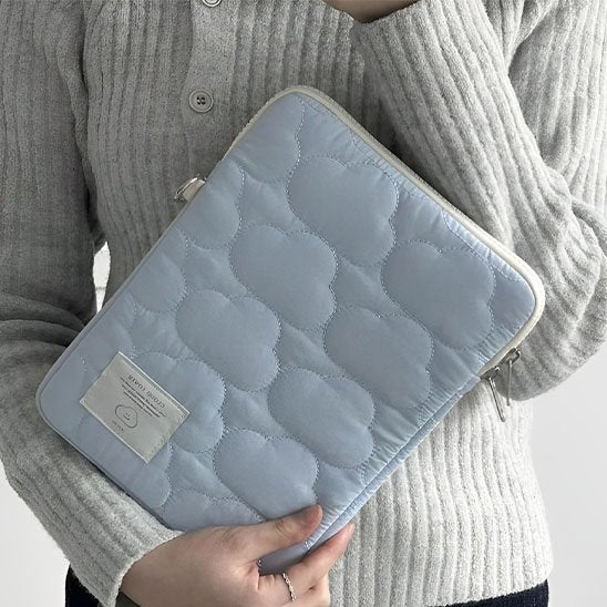 Housse pour ordinateur bleu clair