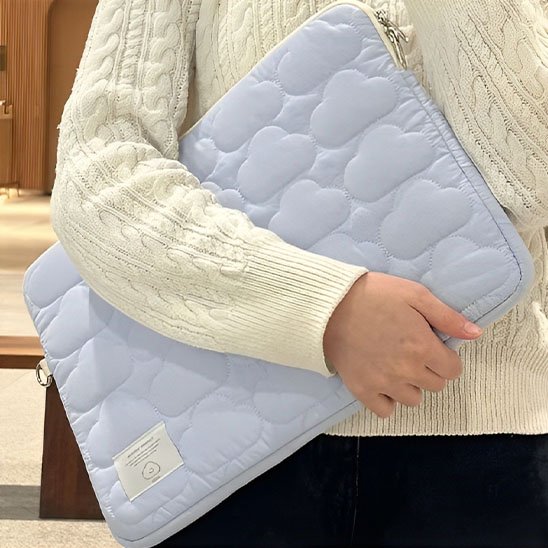 Housse pour ordinateur nuage bleu clair