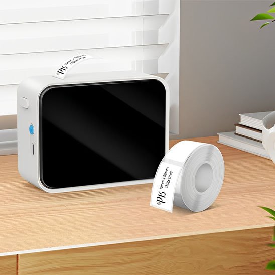 Imprimante thermique Bluetooth bureau blanc