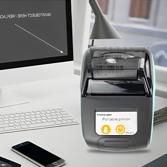 Imprimante thermique compatible smartphone vert