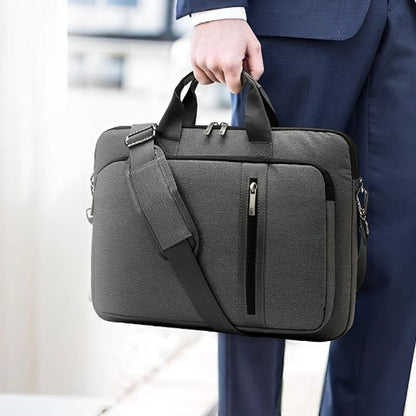 Pochette ordinateur transport poignée gris