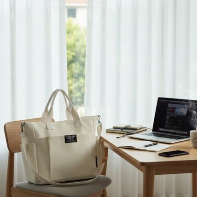 Sac ordinateur femme blanc