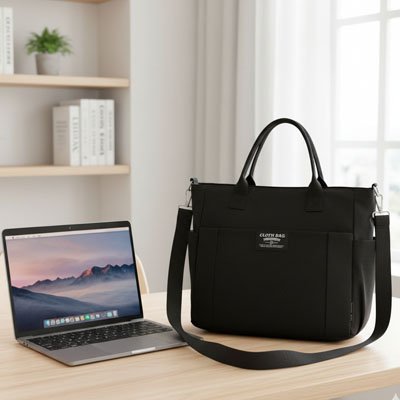 Sac ordinateur femme noir