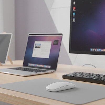 Souris bluetooth blanc minimaliste moderne