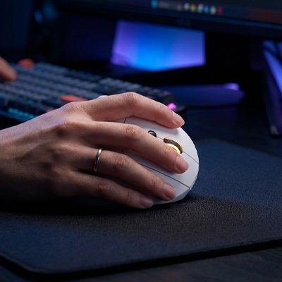 Souris bluetooth verticale blanche