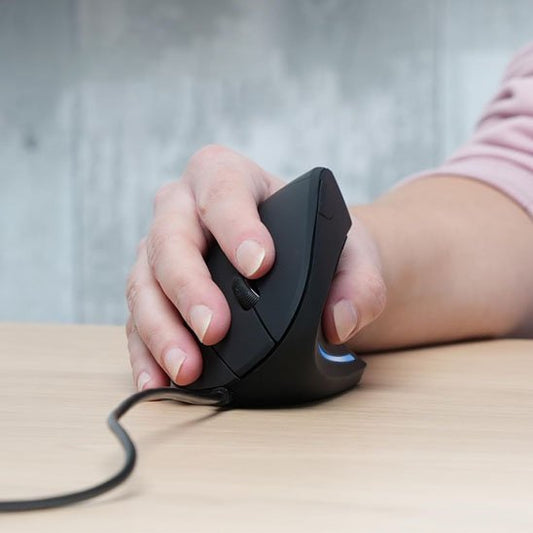 Souris ergonomique verticale lumière led