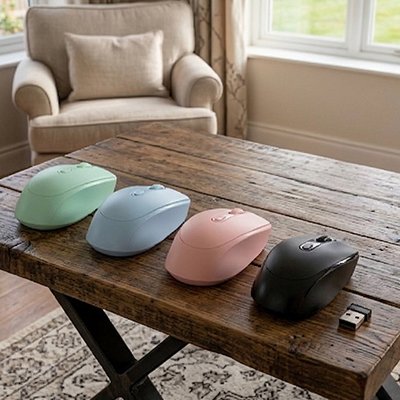 Souris sans fil bluetooth USB choix de 4 couleurs