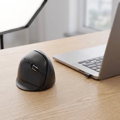 Souris verticale modèle noir 2 modes