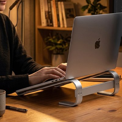Support ordinateur portable bas silver