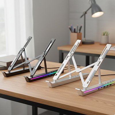 Support ordinateur portable deux couleurs