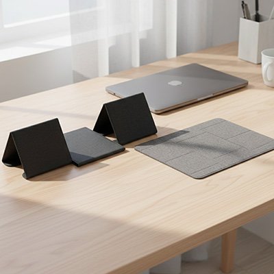 Support ordinateur portable noir deux morceaux