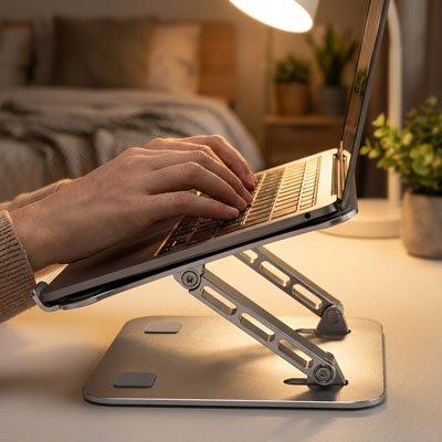 Support pour ordinateur portable robuste silver