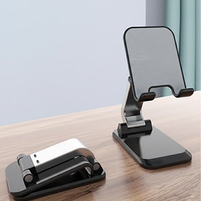 Support telephone bureau​ pliable noir