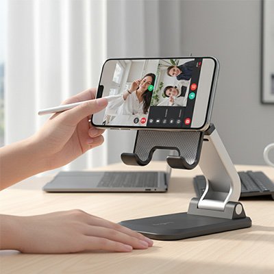 Support telephone bureau​ rotation paysage