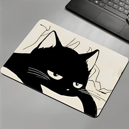 Tapis de souris chat noir amorphe