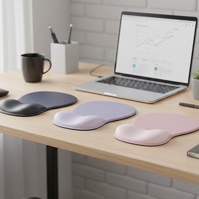 Tapis de souris ergonomique 3 couleur