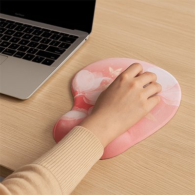 Tapis de souris ergonomique fleurs