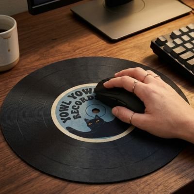 Tapis de souris logo yowl yowl record