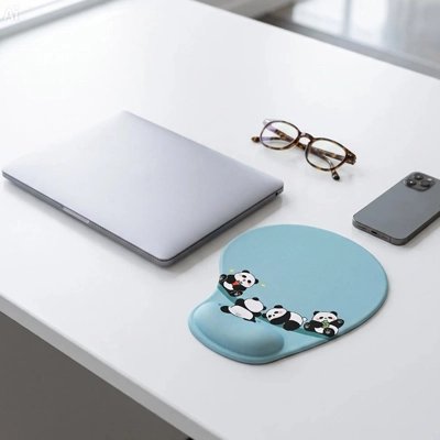 Tapis de souris pandas bleu