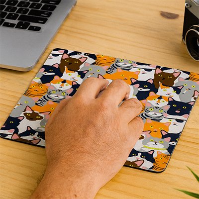 Tapis de souris plusieurs chats