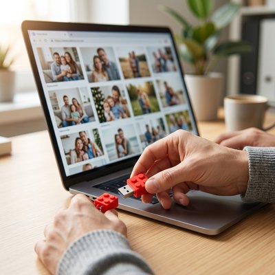 Utilisation Clé usb 8go bloc rouge
